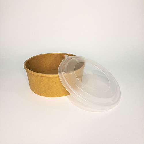 BOL EN KRAFT BRUN 1240ML + couvercle PP